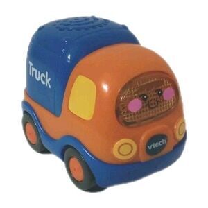 Vtech GoGo Smart Wheels Orange/Blue Truck Lights & Sound TESTED Battery Operated